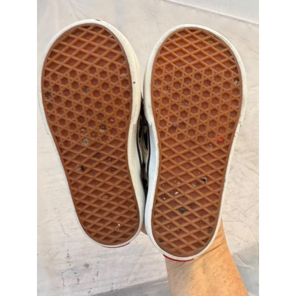 Van's Cheetah print Slide in Sneakers Skate Toddlers Size 7 surf